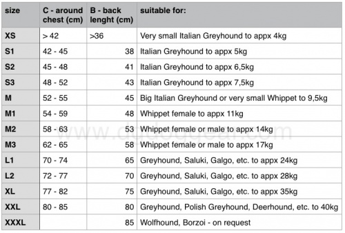 Dg Size Chart