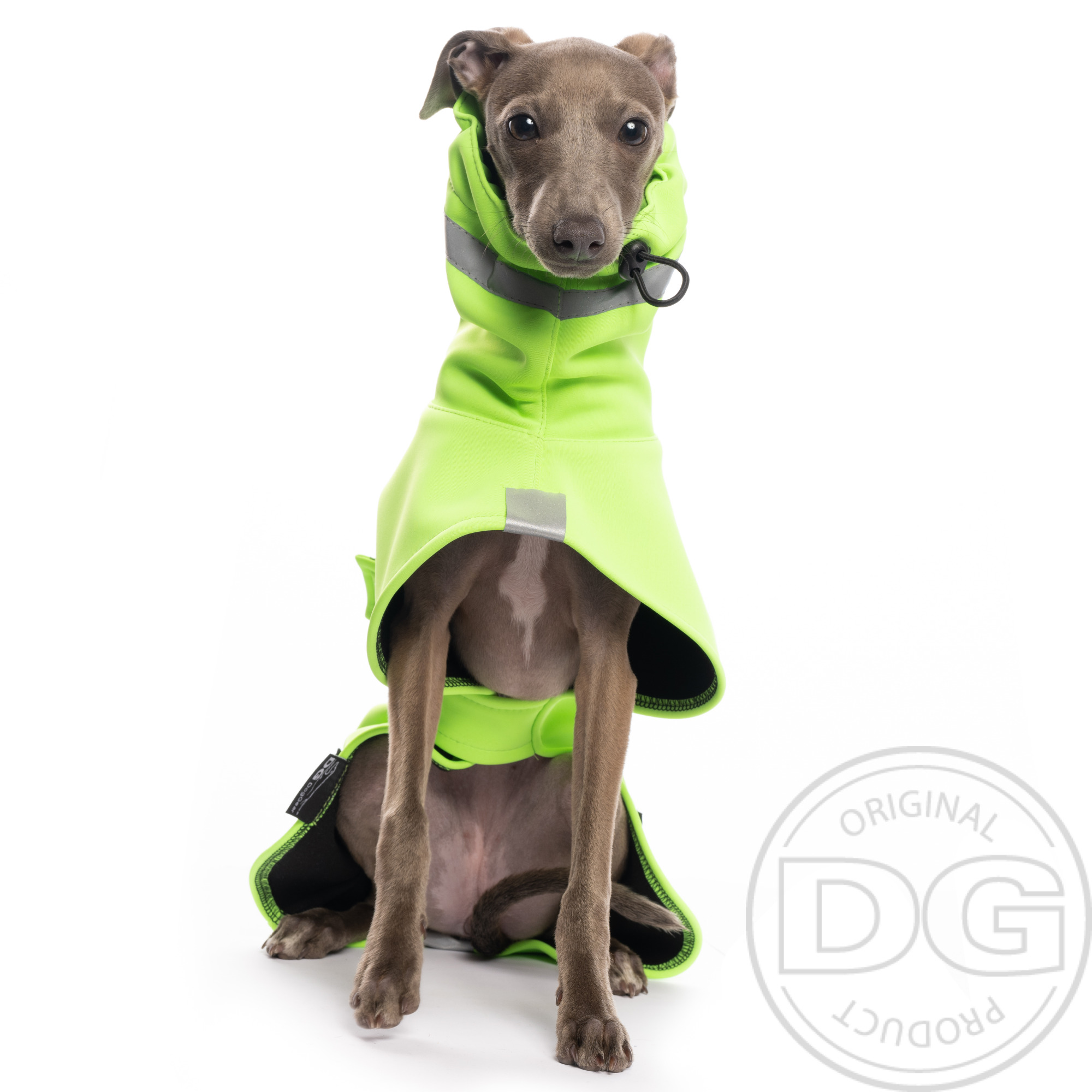 DOG Sichtbarkeitsweste, NEON reflektierende Sicherheitsweste für Hund,  Softshell-Hundemantel, wasserdichter Regenmantel, große Hundeweste,  Hundemantel - .de