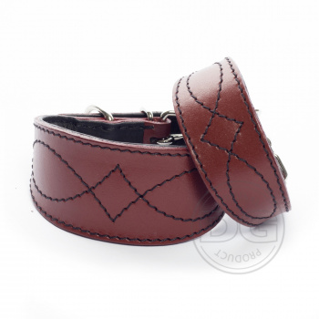 DG Luxury collar BURGUNDY