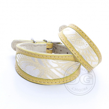 DG Exclusive Halsband YELLOW FEATHERS