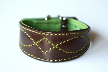 DG Luxury collar COLOUR GREEN