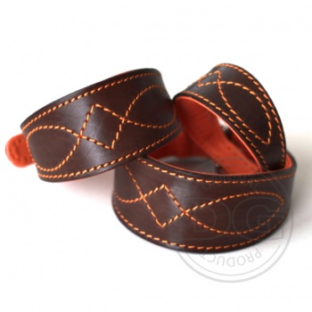 DG Luxury collar COLOUR ORANGE