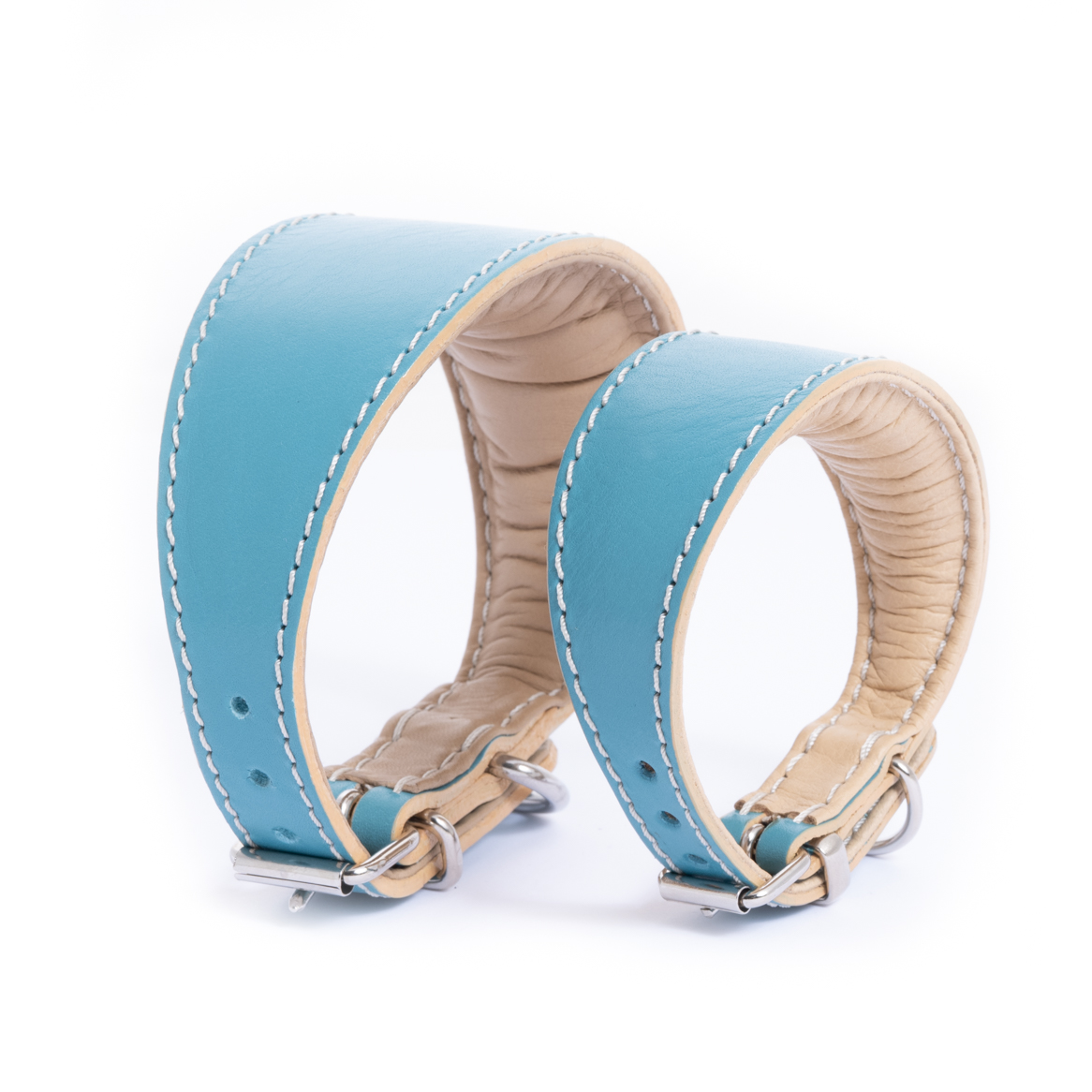 DG SIMPLE LEATHER COLLAR "AQUA" - Image 2