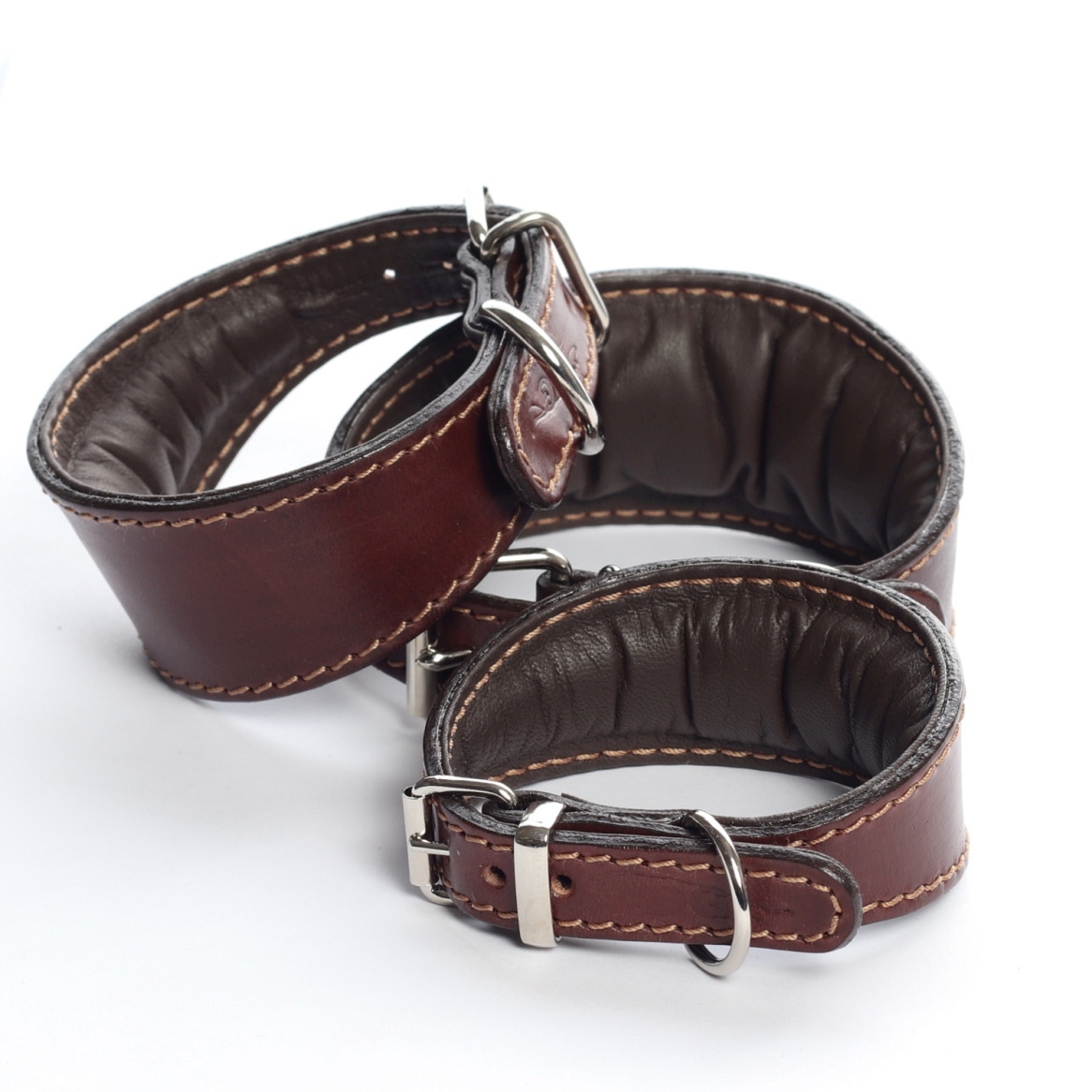 DG SIMPLE LEATHER COLLAR "BROWN" - Image 2