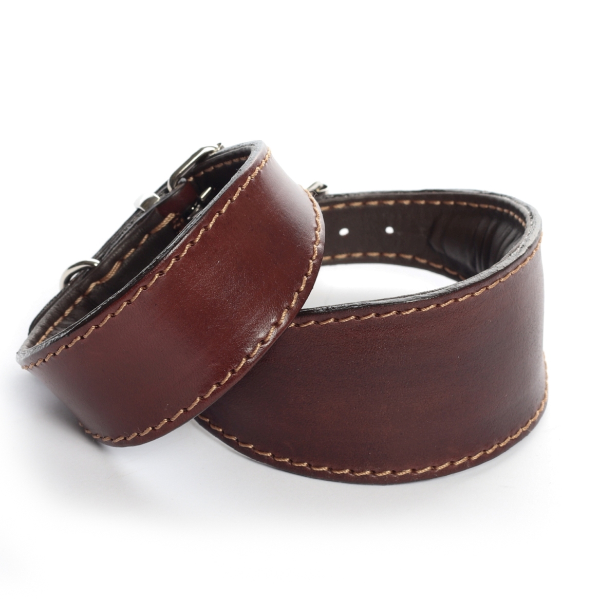 DG SIMPLE LEATHER COLLAR "BROWN"