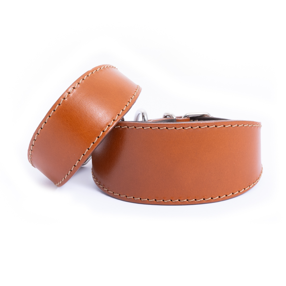 DG SIMPLE LEATHER COLLAR "CARAMEL"