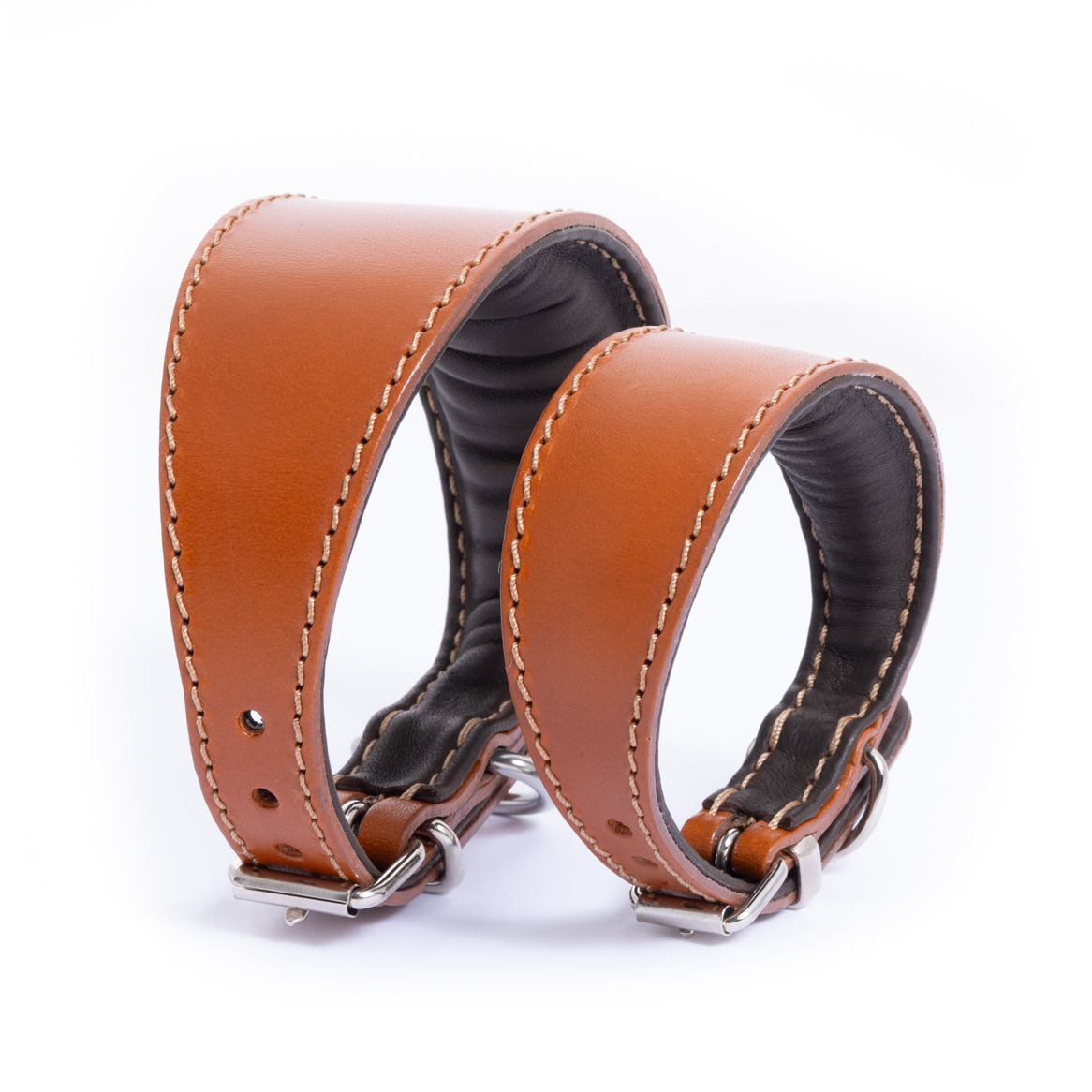 DG SIMPLE LEATHER COLLAR "CARAMEL" - Image 2