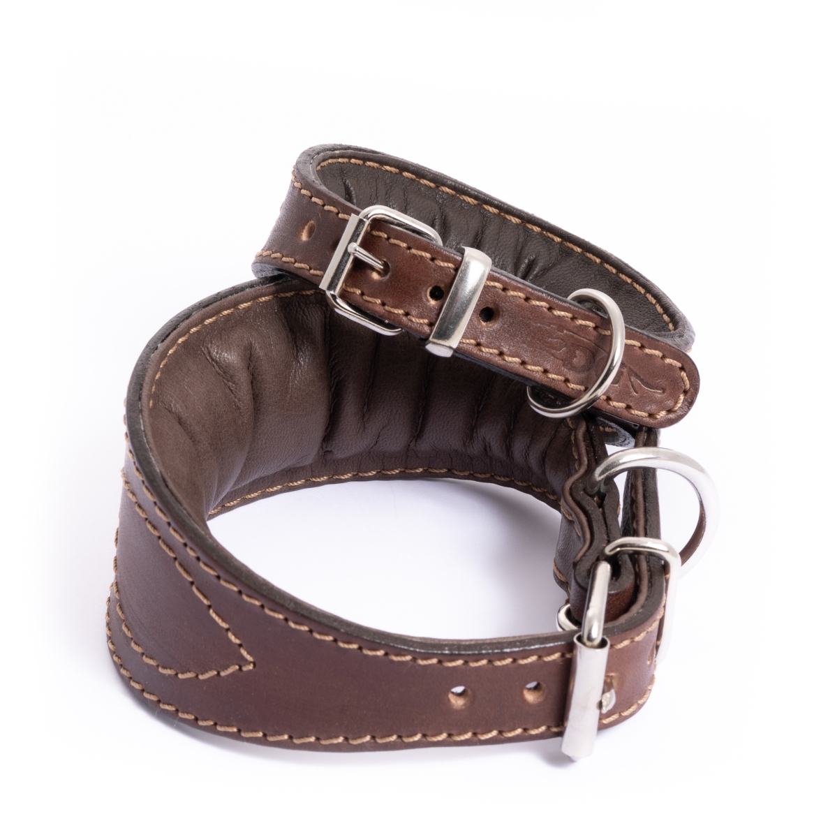 DG LUXURY LEATHER COLLAR "CLASSIC BROWN" - Image 3