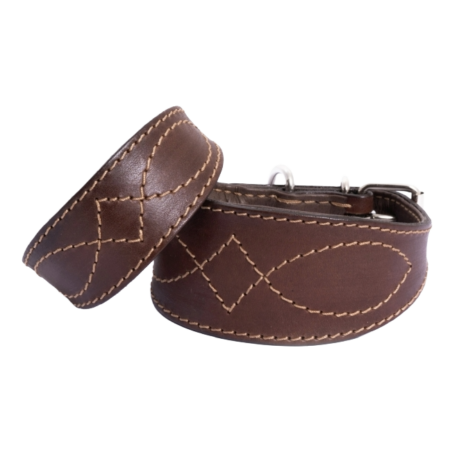 DG LUXURY LEDERHALSBAND „CLASSIC BROWN