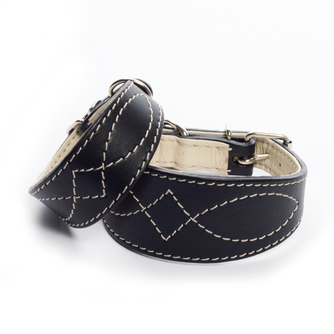 DG LUXURY LEDERHALSBAND "ELEGANT