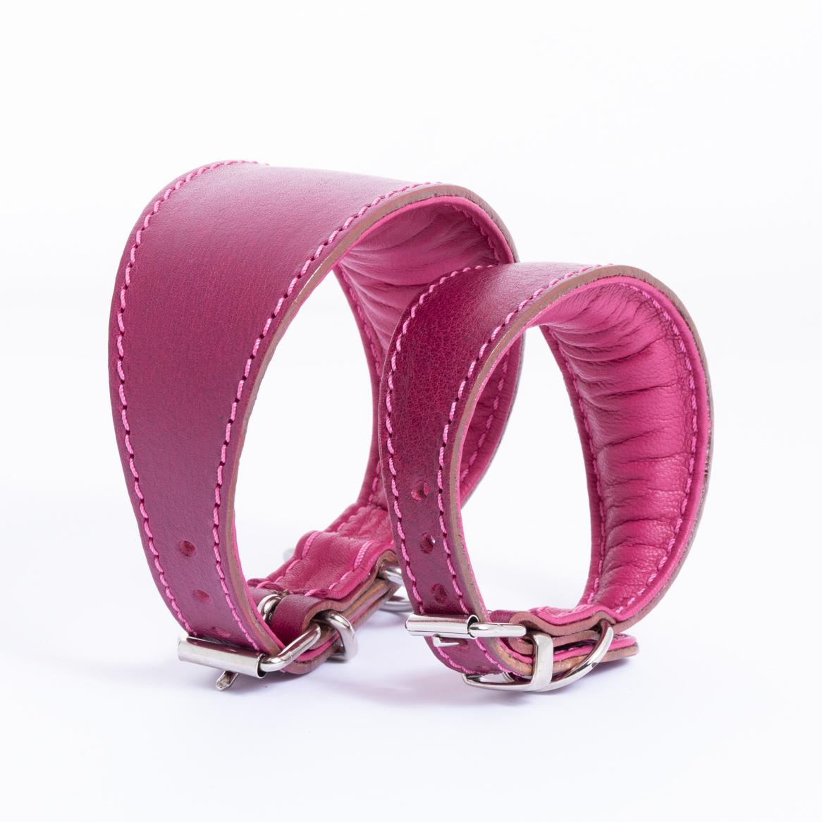 DG SIMPLE LEATHER COLLAR "FUCHSIA" - Image 2