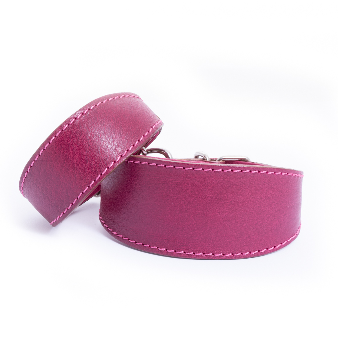 DG SIMPLE LEATHER COLLAR "FUCHSIA"