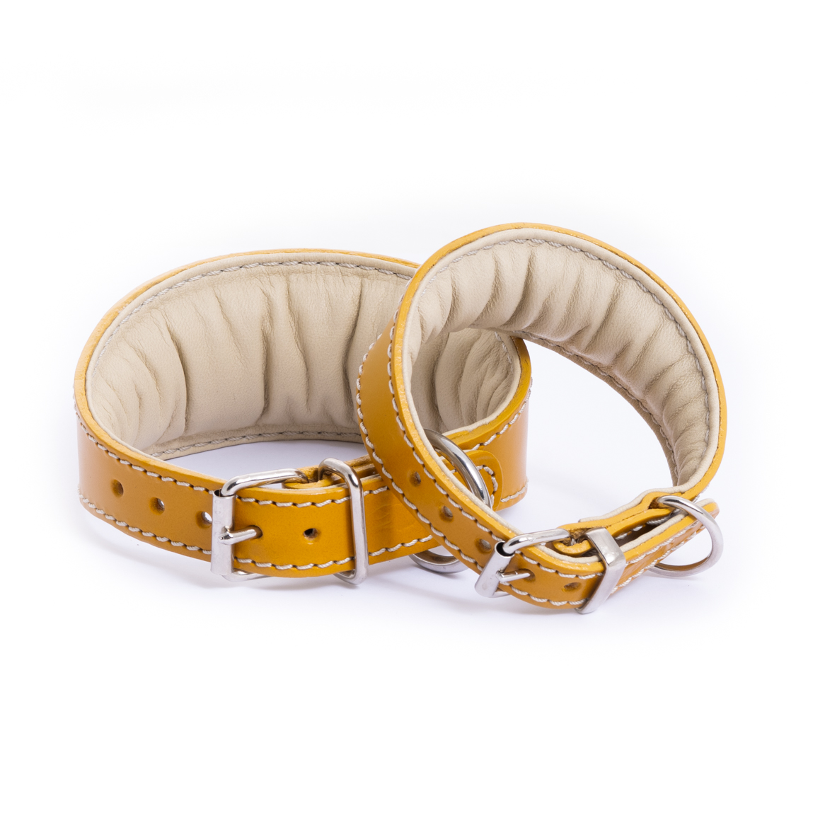 DG SIMPLE LEATHER COLLAR "MUSTARD" - Image 3