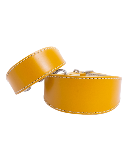 DG SIMPLE LEDERHALSBAND „MUSTARD