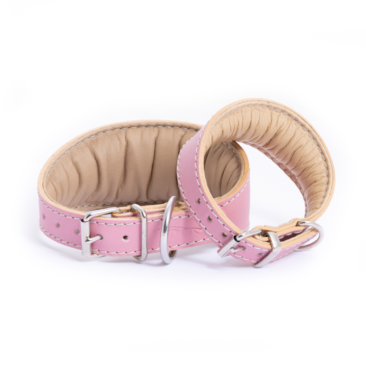 DG SIMPLE LEATHER COLLAR "PINK" - Image 3