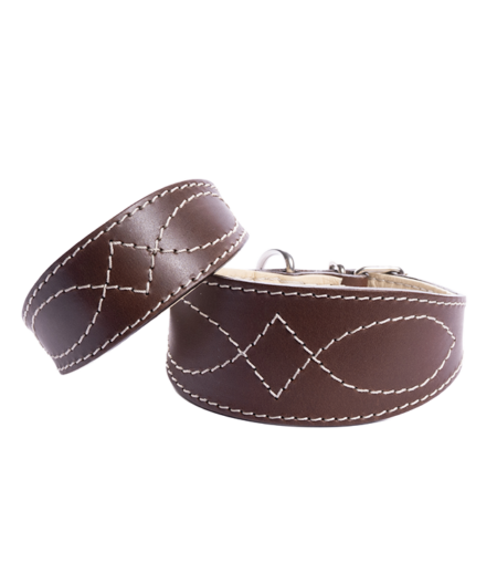 DG LUXURY LEDERHALSBAND „CHOCOLATE LAB