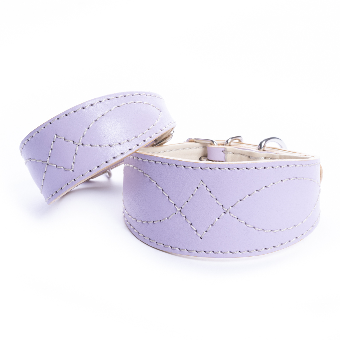 DG LUXURY LEATHER COLLAR "ORCHID"