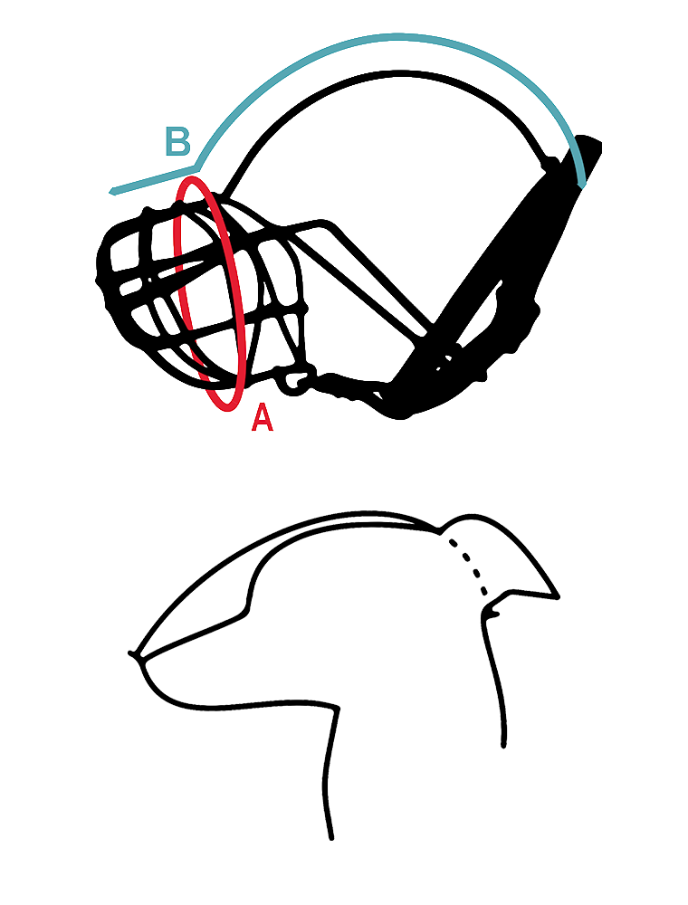 wire sightound muzzle